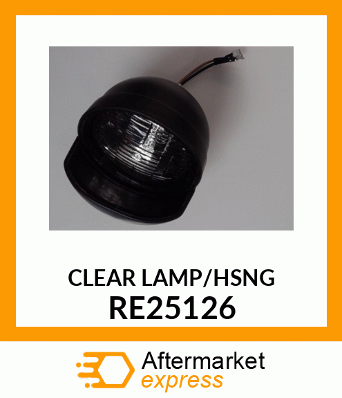 DUAL BEAM HEADLAMP, TRACTOR, RH RE25126