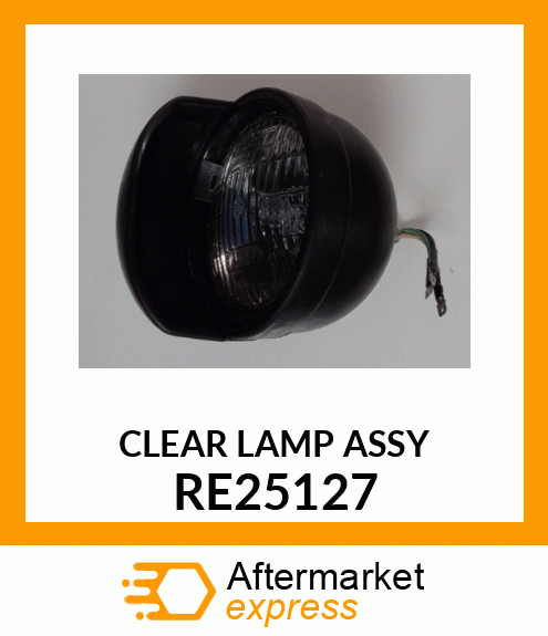 DUAL BEAM HEADLAMP, TRACTOR, LH RE25127