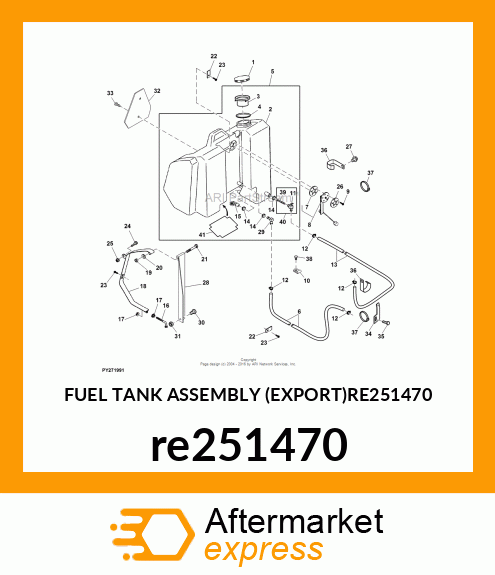 FUEL TANK ASSEMBLY (EXPORT)RE251470 re251470