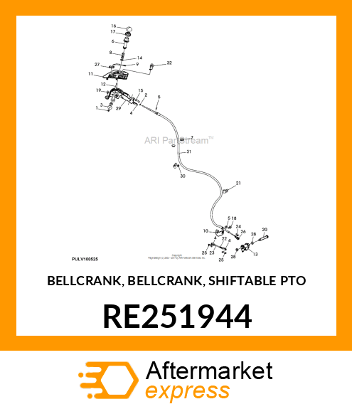 BELLCRANK, BELLCRANK, SHIFTABLE PTO RE251944