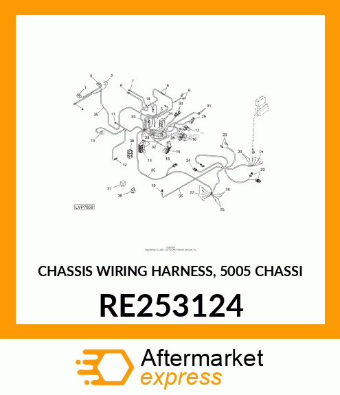 CHASSIS WIRING HARNESS, 5005 CHASSI RE253124