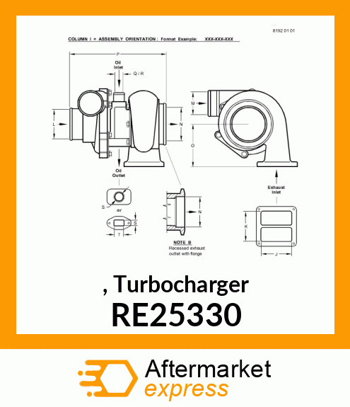 TURBOCHARGER RE25330