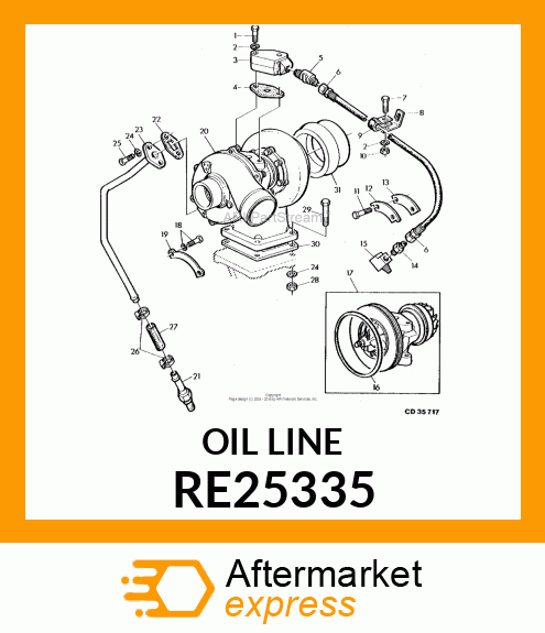 OIL LINE RE25335