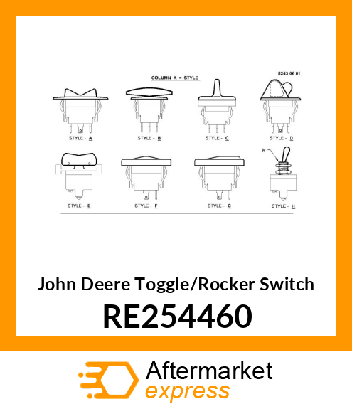 TOGGLE/ROCKER SWITCH,AUTOSHIFT RESU RE254460