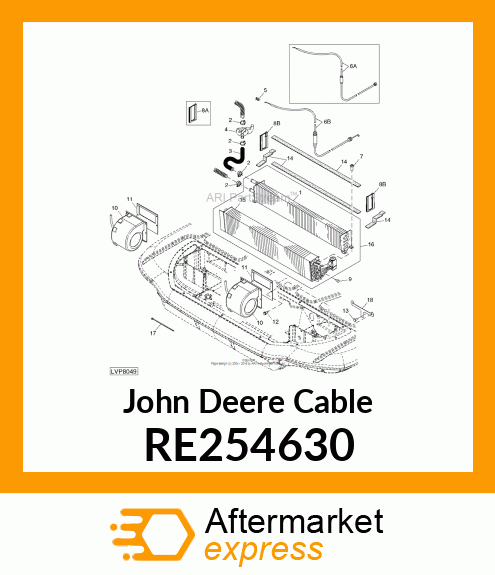 CABLE, CONTROL WATERVALVE RE254630