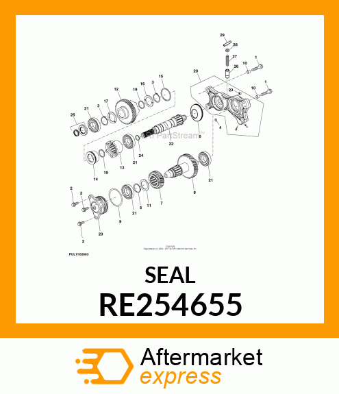 SEAL, MFWD OUTPUT SHAFT RE254655