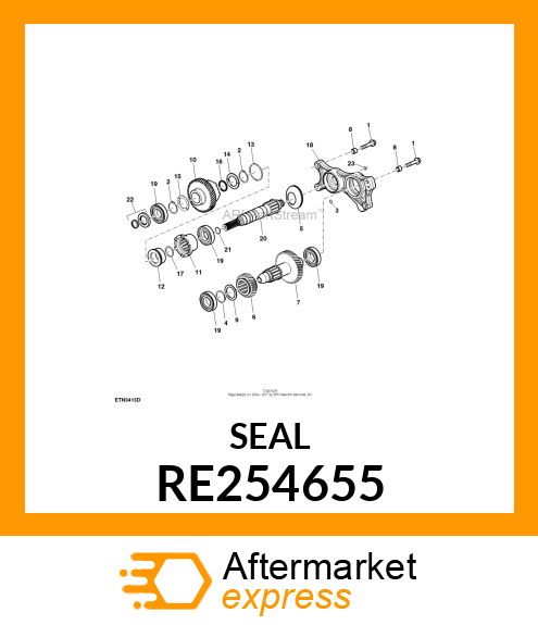 SEAL, MFWD OUTPUT SHAFT RE254655