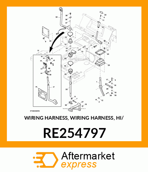 WIRING HARNESS, WIRING HARNESS, HI/ RE254797