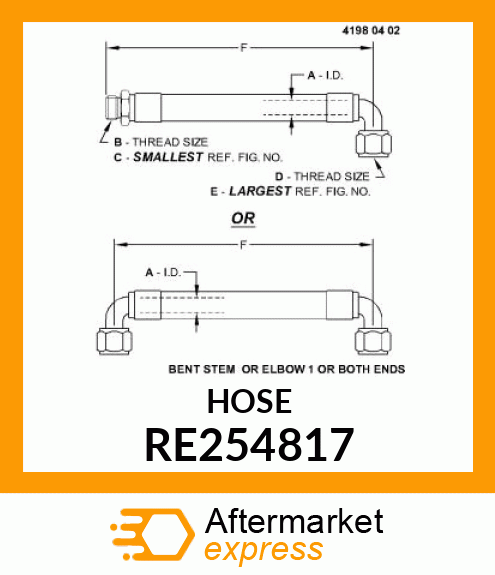 HOSE, PUMP, DRAIN RE254817