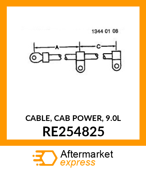 CABLE, CAB POWER, 9.0L RE254825