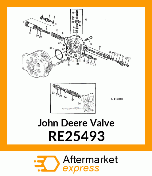 VALVE, MANUAL DESTROKE, ASSEMBLY RE25493