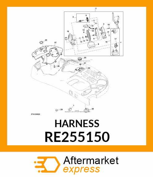 SWITCH, ROCKSHAFT CONTROL ROCKER RE255150