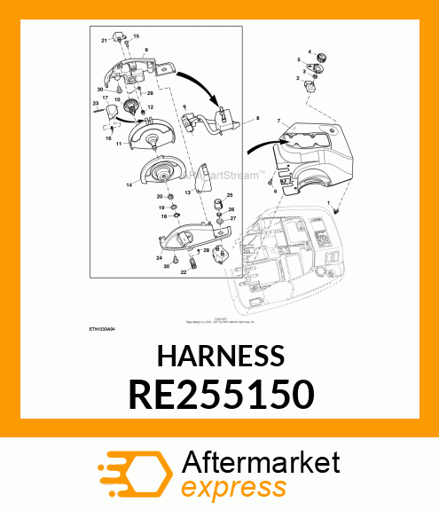 SWITCH, ROCKSHAFT CONTROL ROCKER RE255150