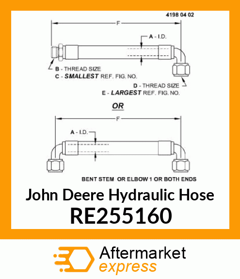 HYDRAULIC HOSE RE255160