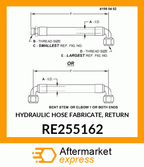 HYDRAULIC HOSE RE255162