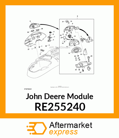 MODULE, THREE POTENTIOMETERS AND A RE255240