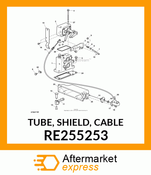 TUBE, SHIELD, CABLE RE255253
