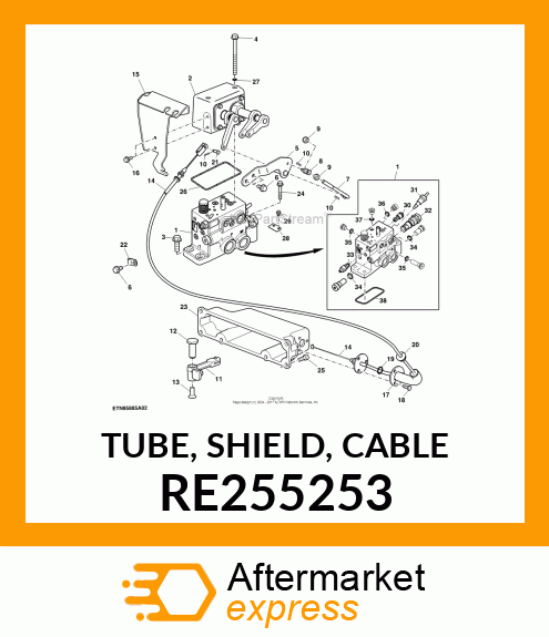 TUBE, SHIELD, CABLE RE255253