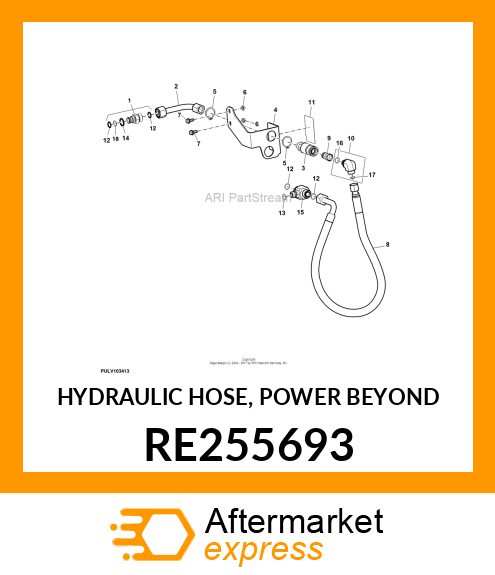 HYDRAULIC HOSE, POWER BEYOND RE255693
