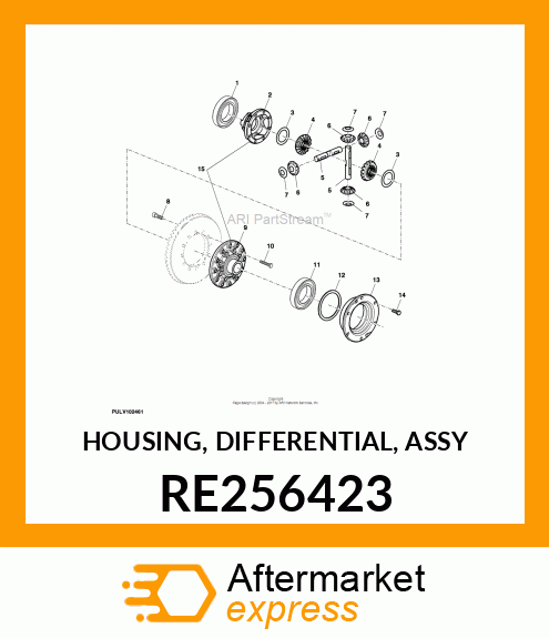 HOUSING, DIFFERENTIAL, ASSY RE256423