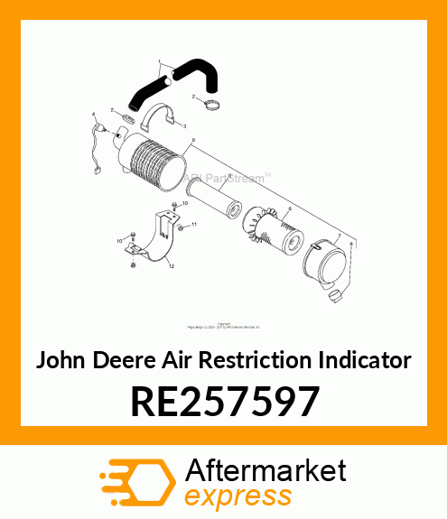 AIR RESTRICTION INDICATOR, AIR REST RE257597