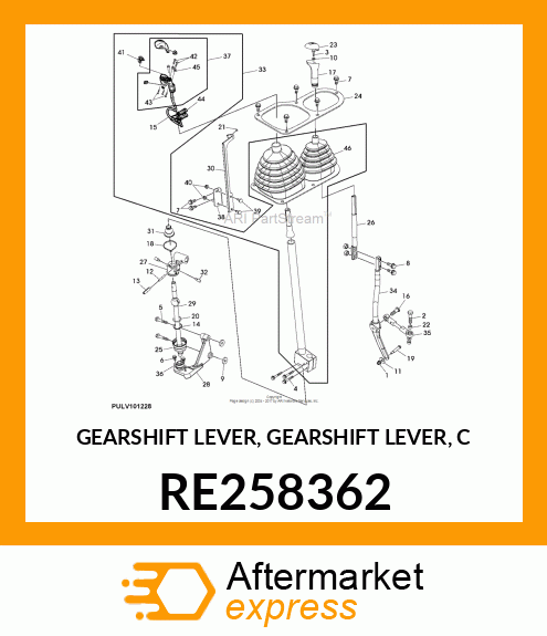 GEARSHIFT LEVER, GEARSHIFT LEVER, C RE258362
