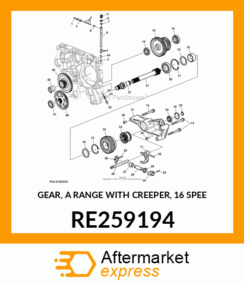 GEAR, A RANGE WITH CREEPER, 16 SPEE RE259194