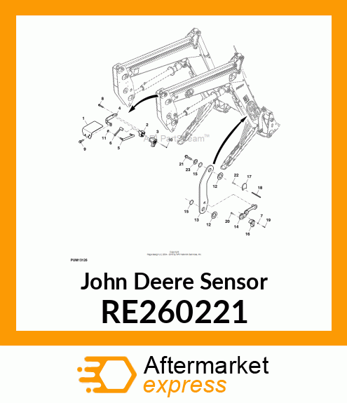 SENSOR, ROTARY POSITION RE260221