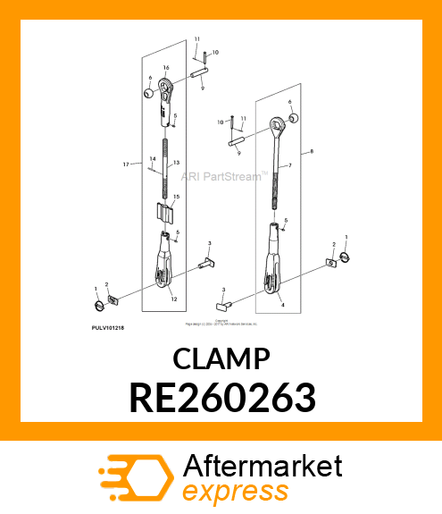 HANDLE, RH LIFT LINK RE260263