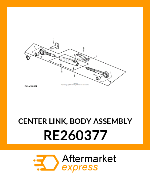 CENTER LINK, BODY ASSEMBLY RE260377