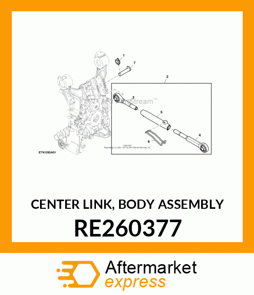 CENTER LINK, BODY ASSEMBLY RE260377