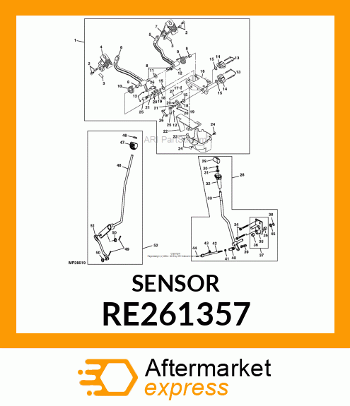 SENSOR, CONTACTING POTENTIOMETER RE261357