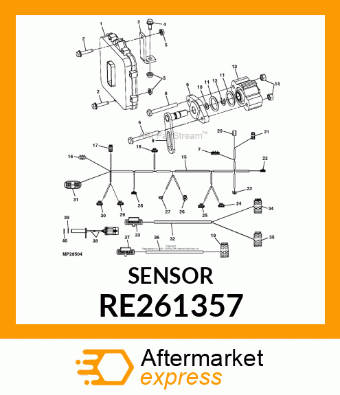 SENSOR, CONTACTING POTENTIOMETER RE261357