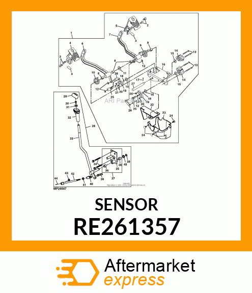 SENSOR, CONTACTING POTENTIOMETER RE261357