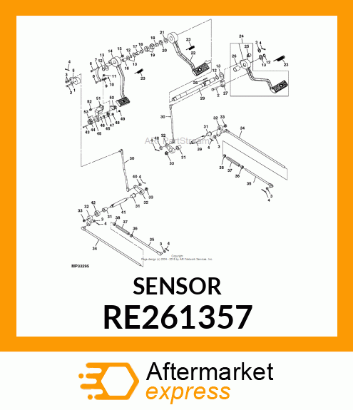 SENSOR, CONTACTING POTENTIOMETER RE261357