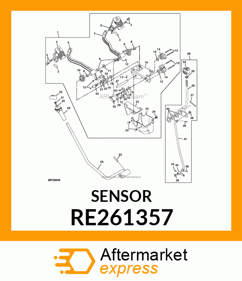 SENSOR, CONTACTING POTENTIOMETER RE261357