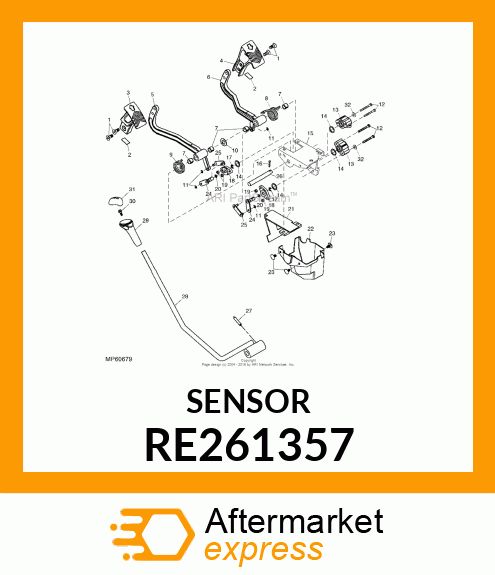 SENSOR, CONTACTING POTENTIOMETER RE261357