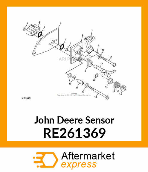 SENSOR, CONTACTING POTENTIOMETER RE261369