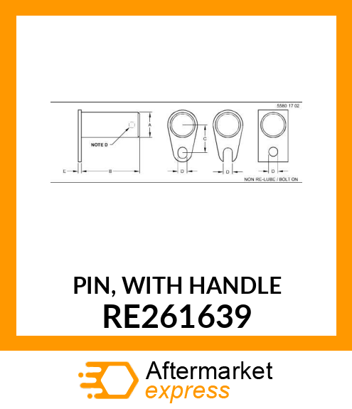 PIN, WITH HANDLE RE261639