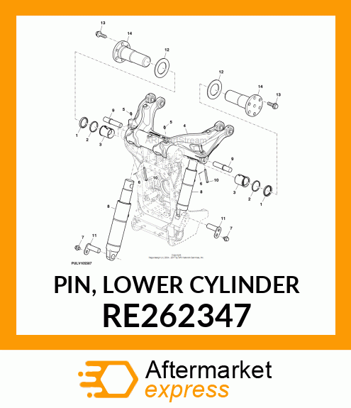 PIN, LOWER CYLINDER RE262347