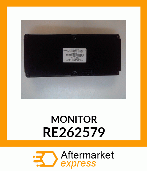 VEHICLE MONITOR, NA, W/ SCAPER KEYS RE262579