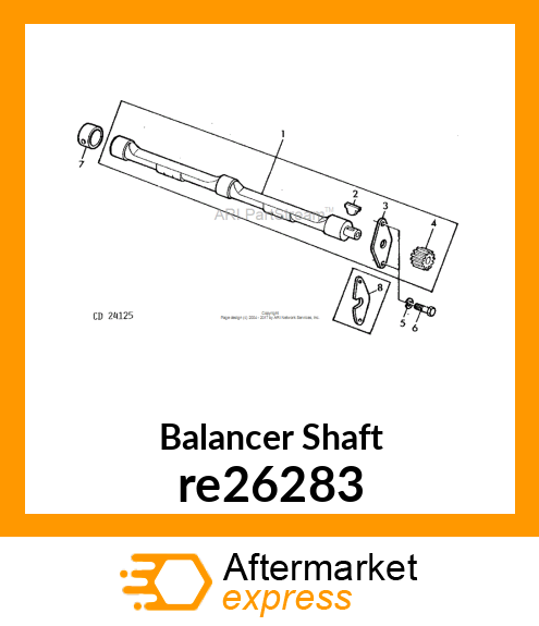 KIT,SHAFT BALANCER 4CYL.LEFT re26283