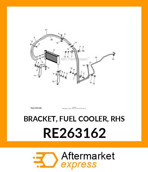 BRACKET, FUEL COOLER, RHS RE263162