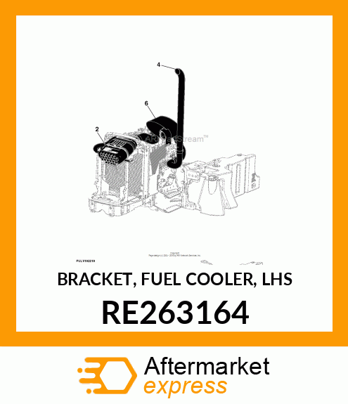 BRACKET, FUEL COOLER, LHS RE263164