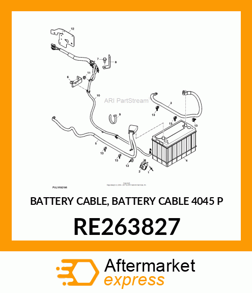 BATTERY CABLE, BATTERY CABLE 4045 P RE263827