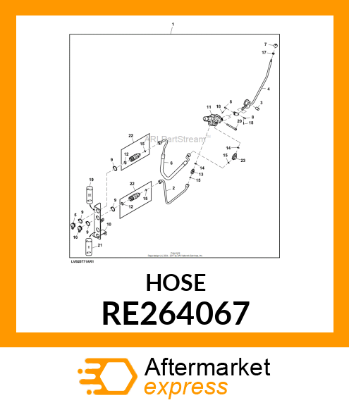 HYDRAULIC HOSE, HYDRAULIC HOSE RE264067