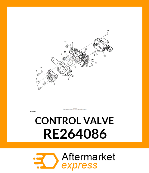 CONTROL VALVE, M18 PLUG ASSEMBLY RE264086