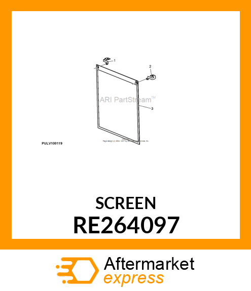 SCREEN, RADIATOR RE264097