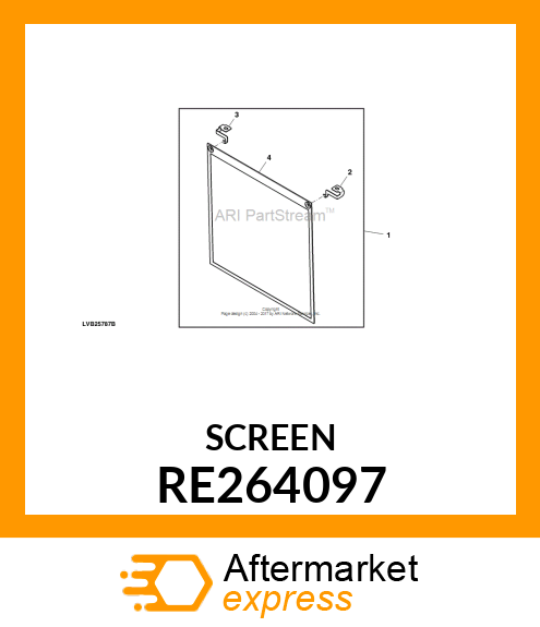 SCREEN, RADIATOR RE264097