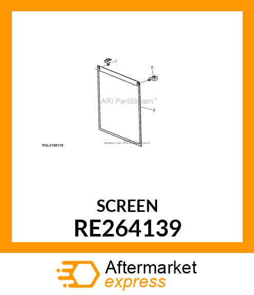 SCREEN, RADIATOR RE264139